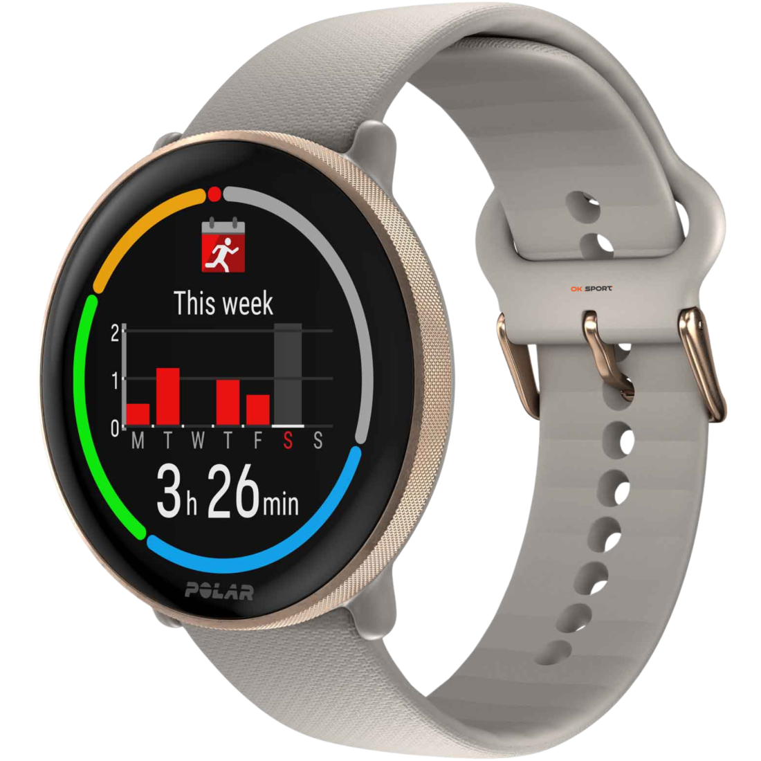 Polar Ignite 3 годинник для фітнесу з крокоміром і вимірюванням пульсу Greige Sand 900106237