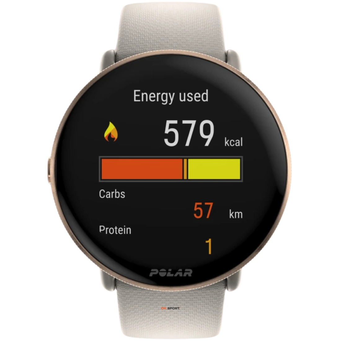 Polar Ignite 3 годинник для фітнесу з крокоміром і вимірюванням пульсу Greige Sand 900106237