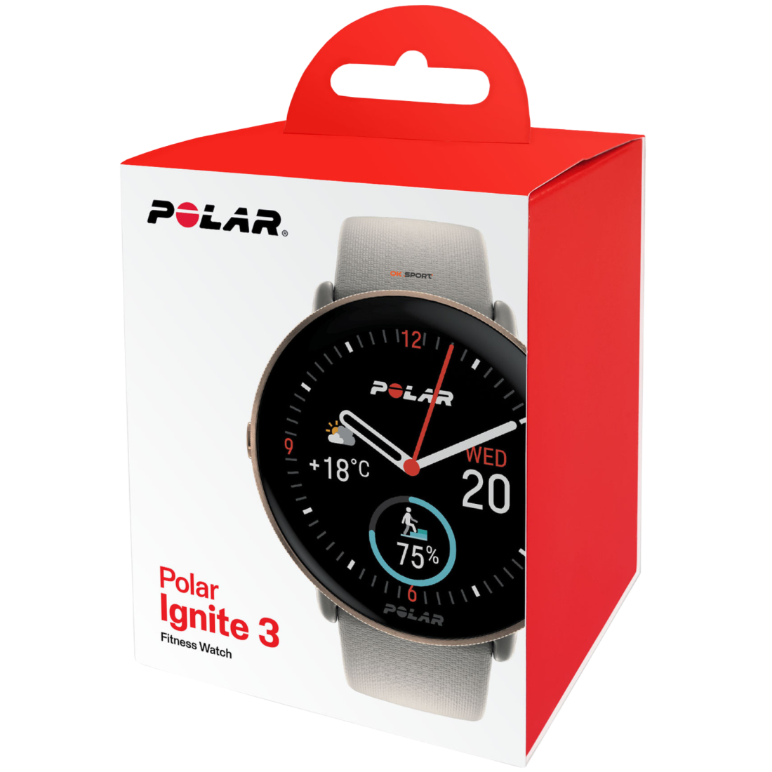 Polar Ignite 3 годинник для фітнесу з крокоміром і вимірюванням пульсу Greige Sand 900106237