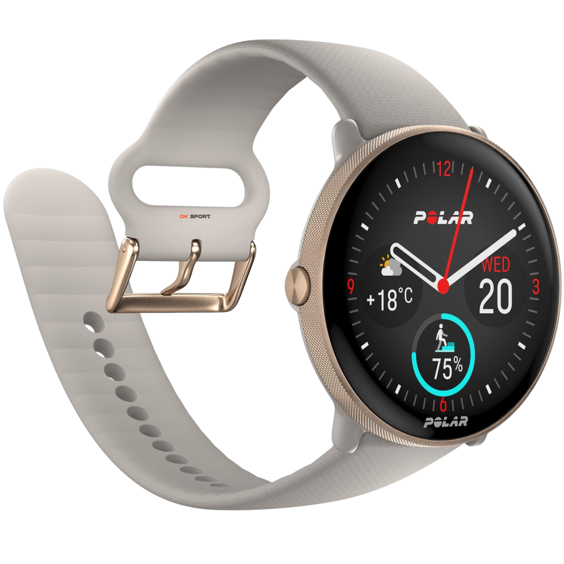 Polar Ignite 3 годинник для фітнесу з крокоміром і вимірюванням пульсу Greige Sand 900106237