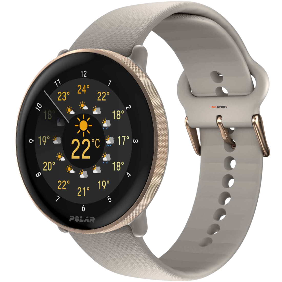 Polar Ignite 3 годинник для фітнесу з крокоміром і вимірюванням пульсу Greige Sand 900106237