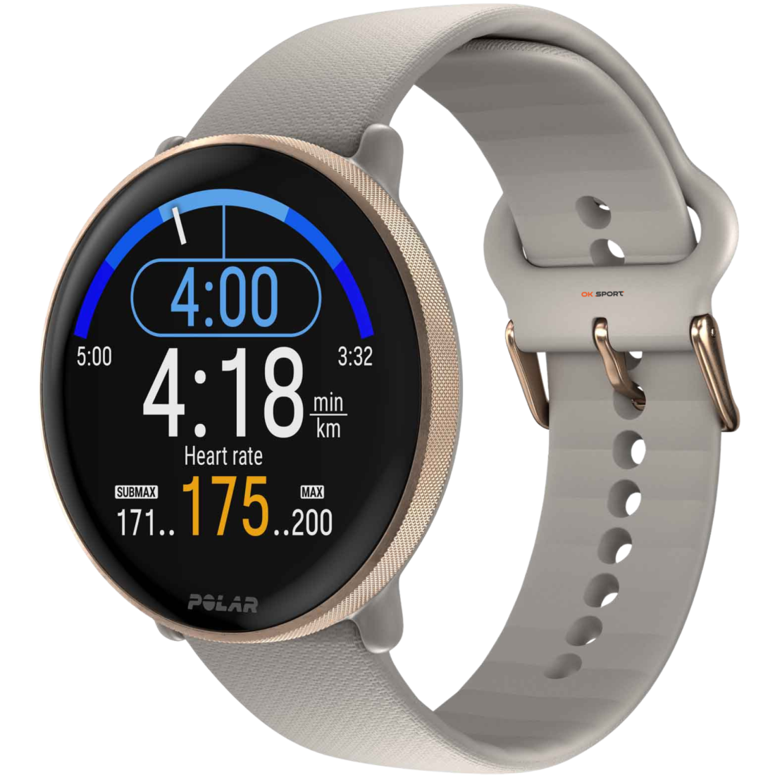Polar Ignite 3 годинник для фітнесу з крокоміром і вимірюванням пульсу Greige Sand 900106237