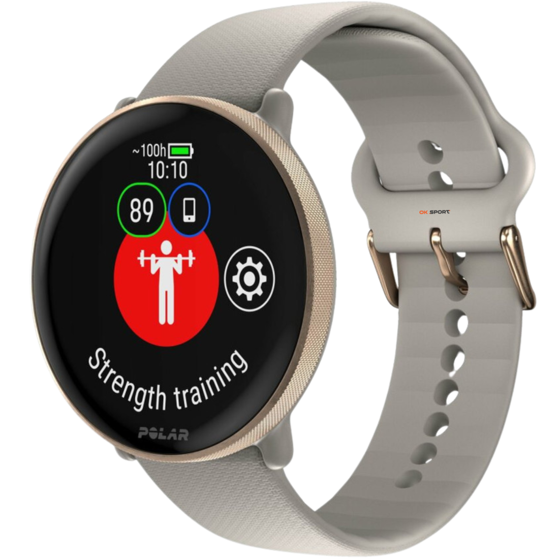 Polar Ignite 3 годинник для фітнесу з крокоміром і вимірюванням пульсу Greige Sand 900106237