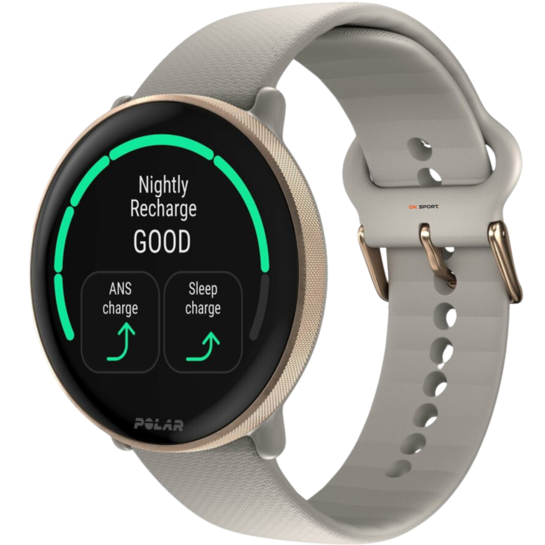 Polar Ignite 3 годинник для фітнесу з крокоміром і вимірюванням пульсу Greige Sand 900106237