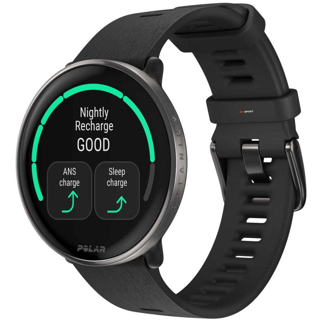 Polar Ignite 3 Titanium розумний смарт-годинник для фітнесу з крокоміром Black 900110027