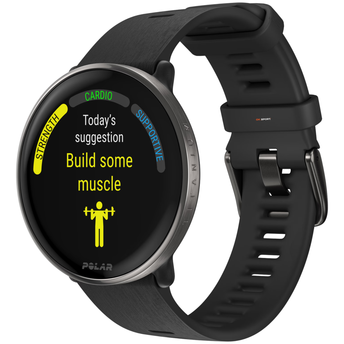 Polar Ignite 3 Titanium розумний смарт-годинник для фітнесу з крокоміром Black 900110027