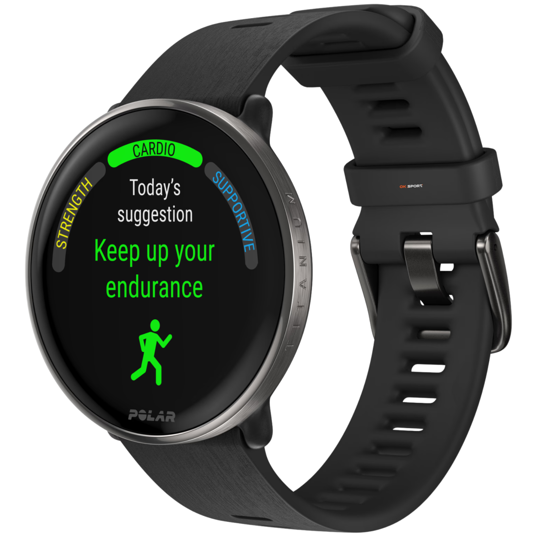 Polar Ignite 3 Titanium розумний смарт-годинник для фітнесу з крокоміром Black 900110027