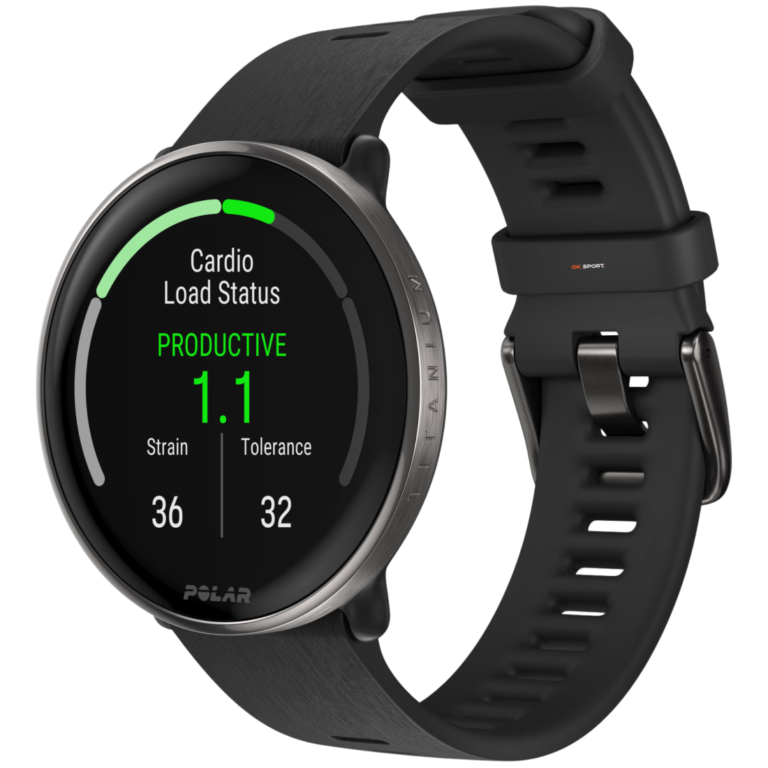 Polar Ignite 3 Titanium розумний смарт-годинник для фітнесу з крокоміром Black 900110027