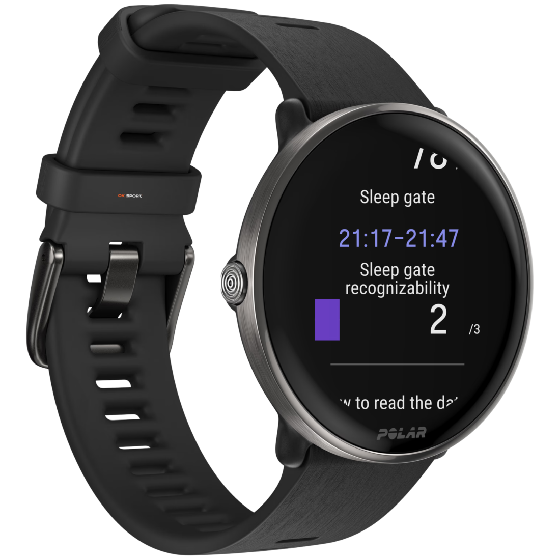 Polar Ignite 3 Titanium розумний смарт-годинник для фітнесу з крокоміром Black 900110027