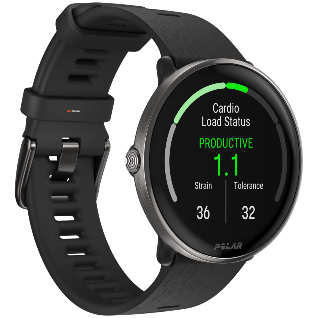 Polar Ignite 3 Titanium розумний смарт-годинник для фітнесу з крокоміром Black 900110027