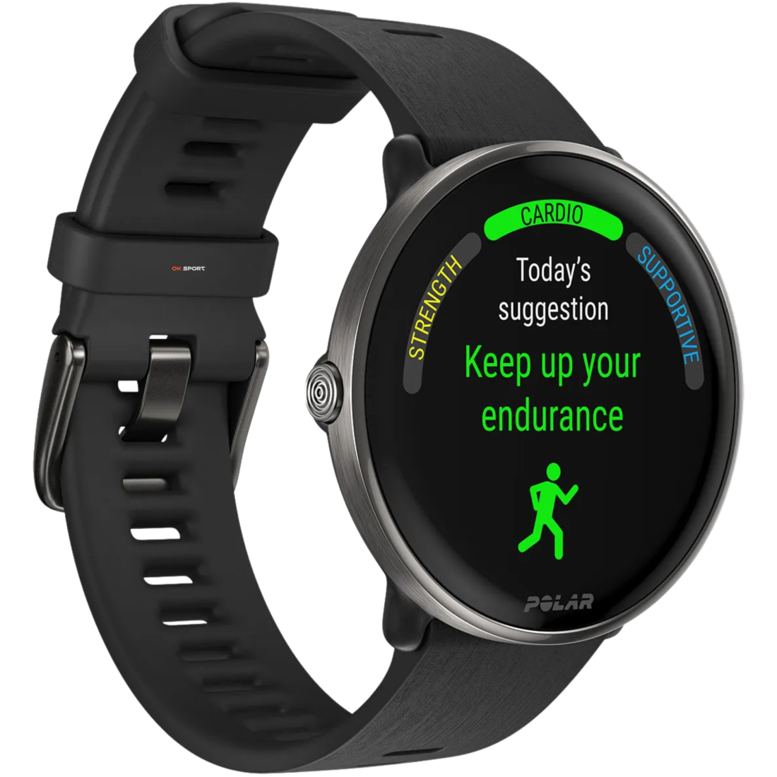 Polar Ignite 3 Titanium розумний смарт-годинник для фітнесу з крокоміром Black 900110027