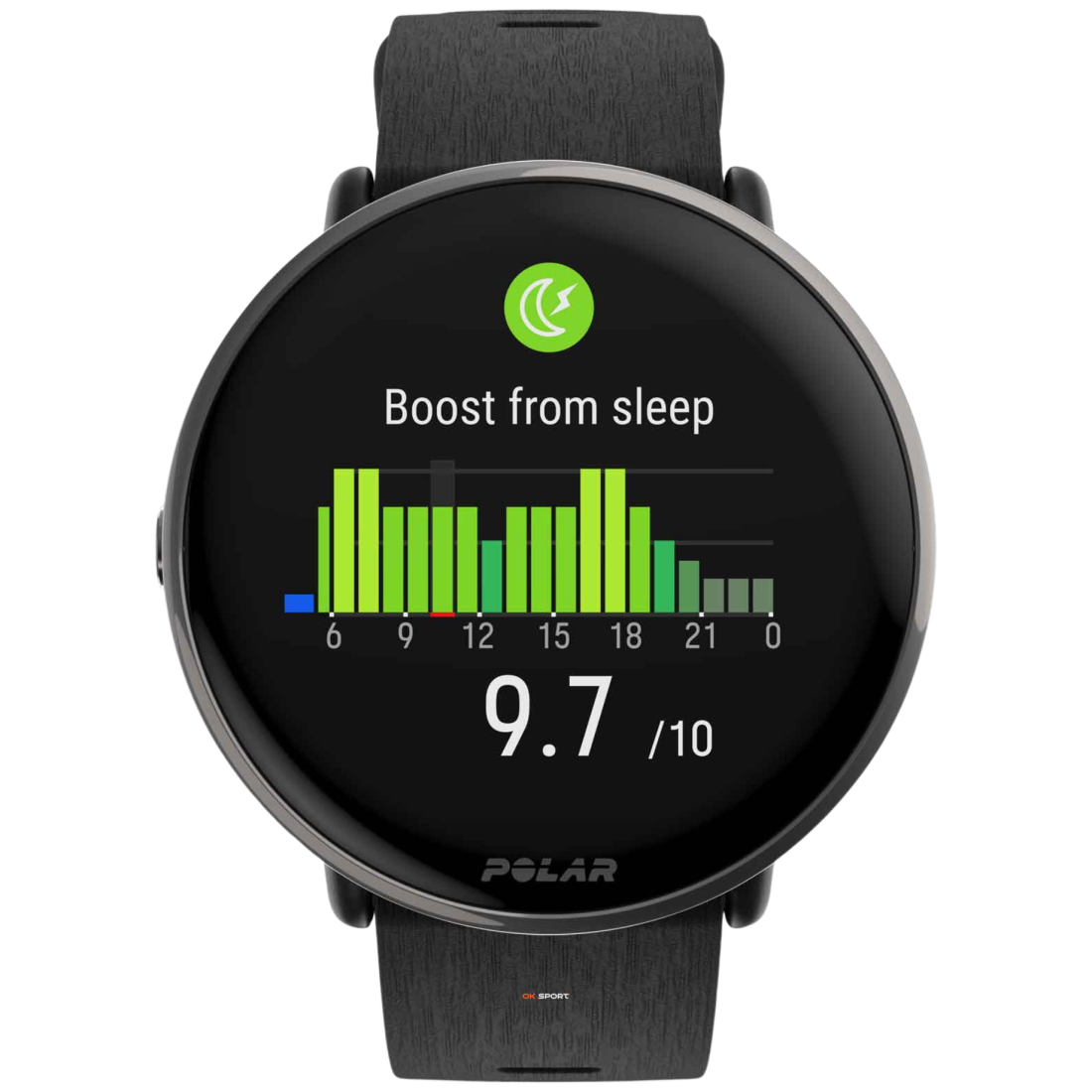 Polar Ignite 3 Titanium розумний смарт-годинник для фітнесу з крокоміром Black 900110027