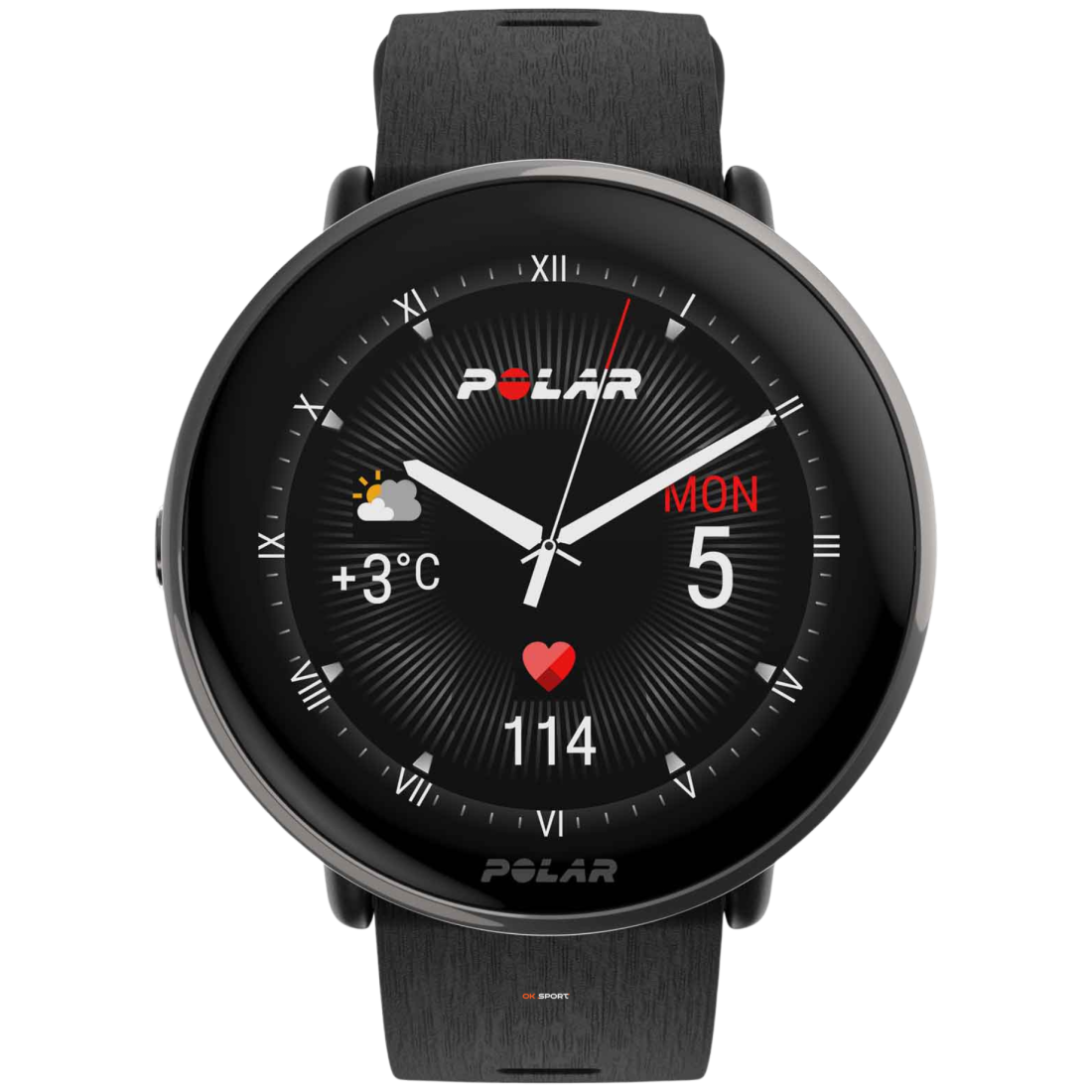 Polar Ignite 3 Titanium розумний смарт-годинник для фітнесу з крокоміром Black 900110027