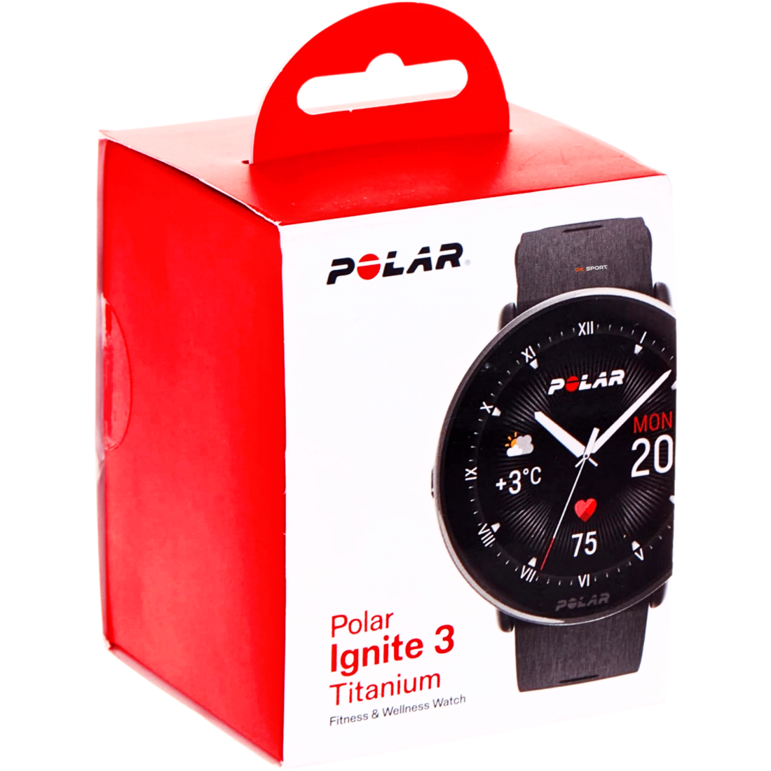 Polar Ignite 3 Titanium розумний смарт-годинник для фітнесу з крокоміром Black 900110027