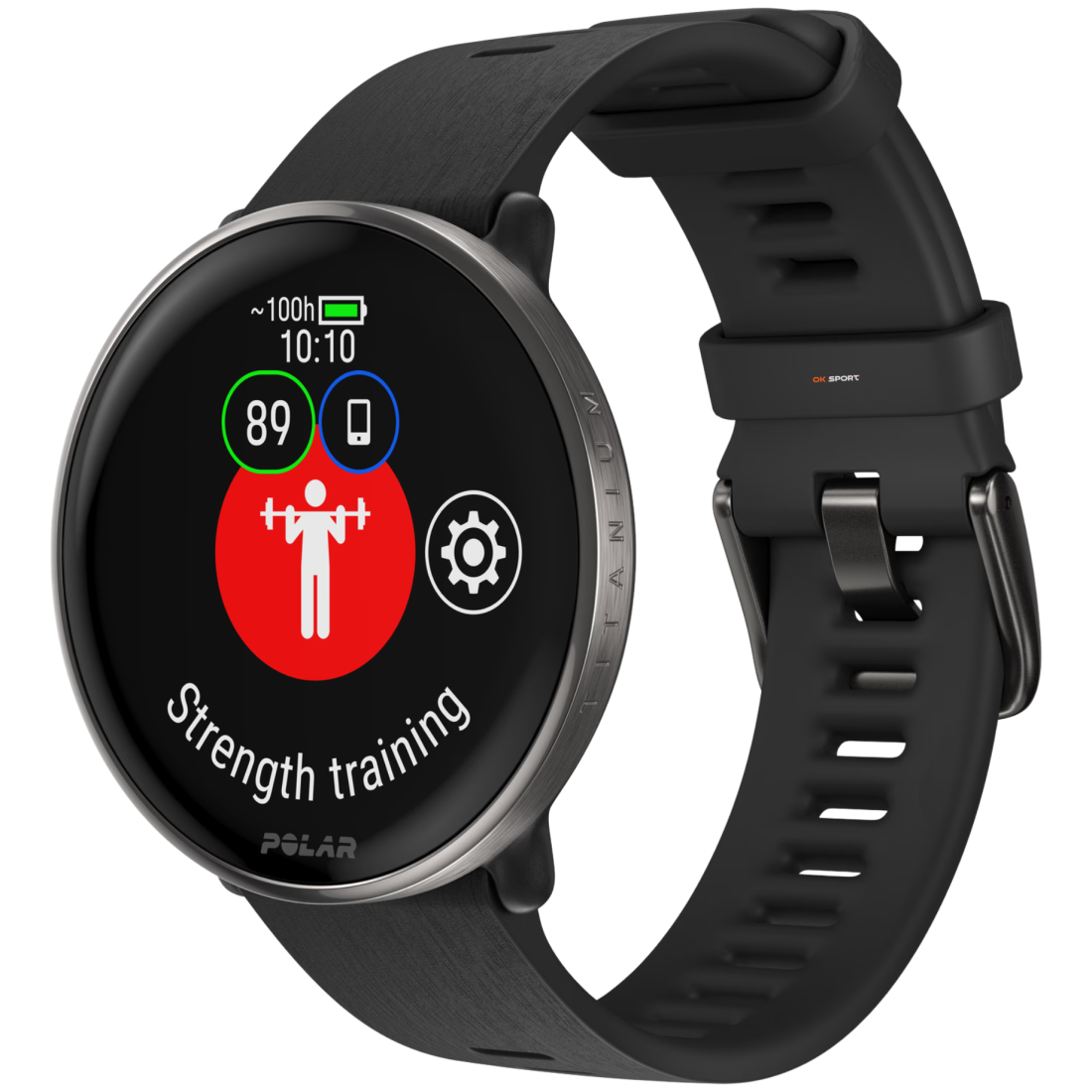 Polar Ignite 3 Titanium розумний смарт-годинник для фітнесу з крокоміром Black 900110027