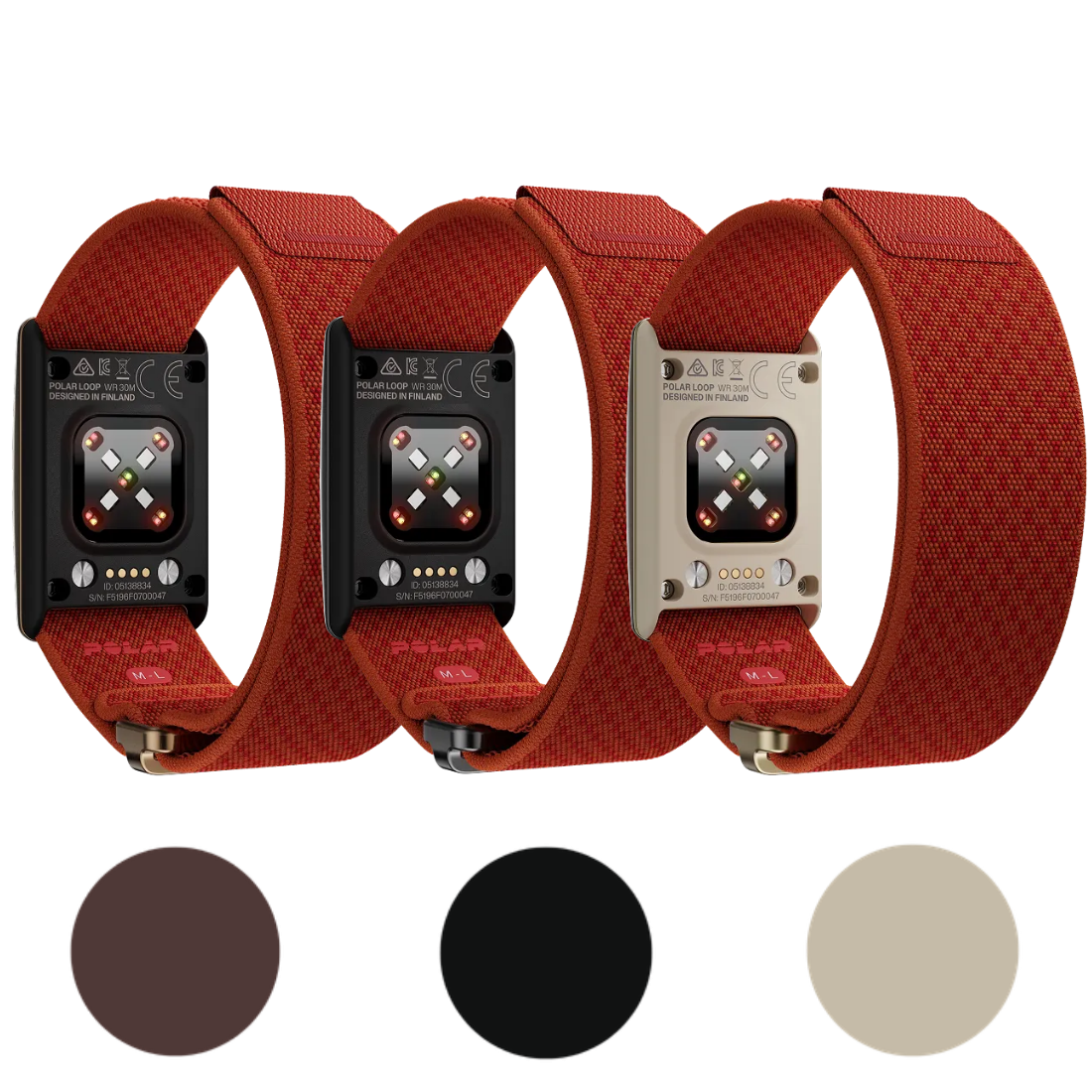Змінний ремінець POLAR Loop SoftWeave Orange Flame S/L