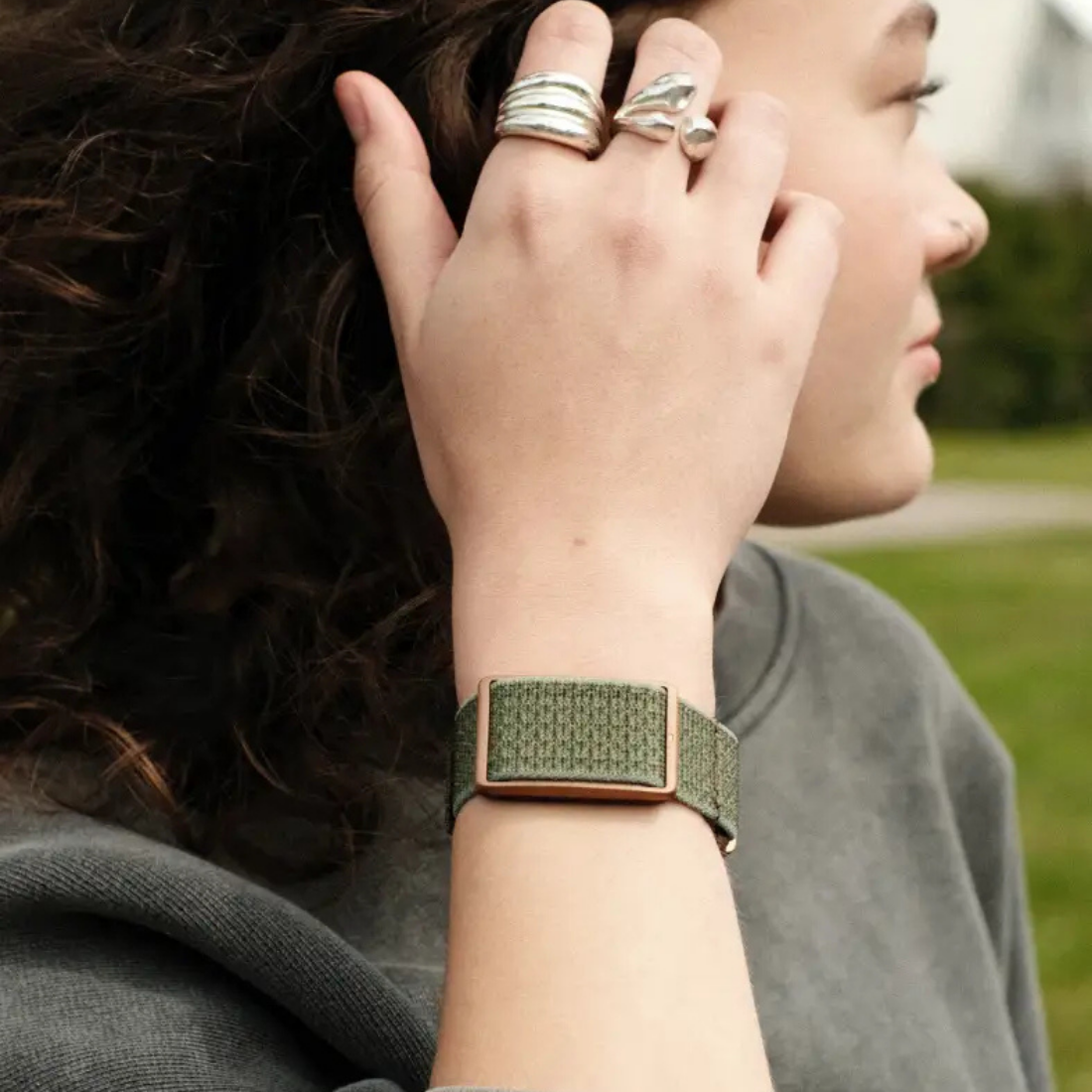 Змінний ремінець POLAR Loop SoftWeave Forest Green S/L