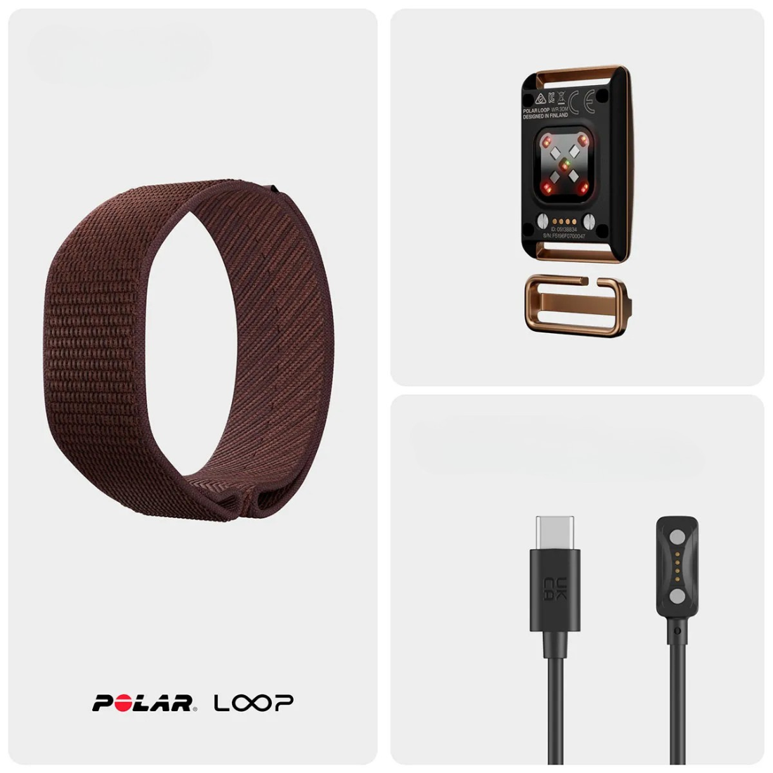 Polar Loop Brown Copper фітнес-браслет чоловічий жіночий без екрану розумний водонепроникний трекер здоров'я для бігу смарт