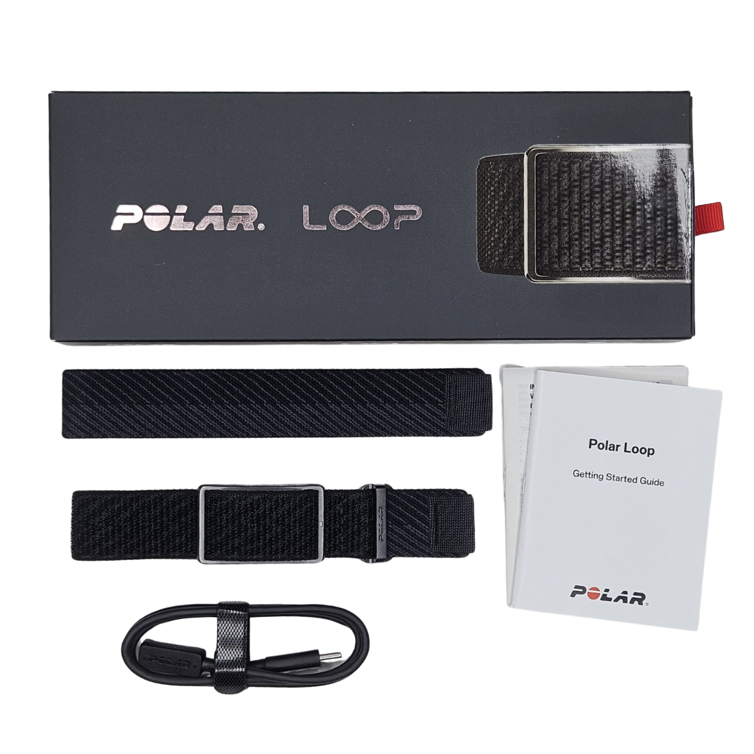 Polar Loop Night Black фітнес-браслет спортивний розумний смарт-трекер для кардіо, здоров'я та фітнесу з крокоміром на руку