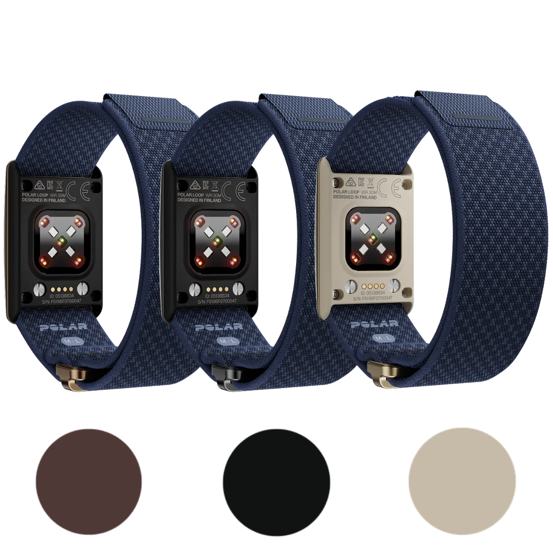 Змінний ремінець POLAR Loop SoftWeave Band Ocean Blue S/L