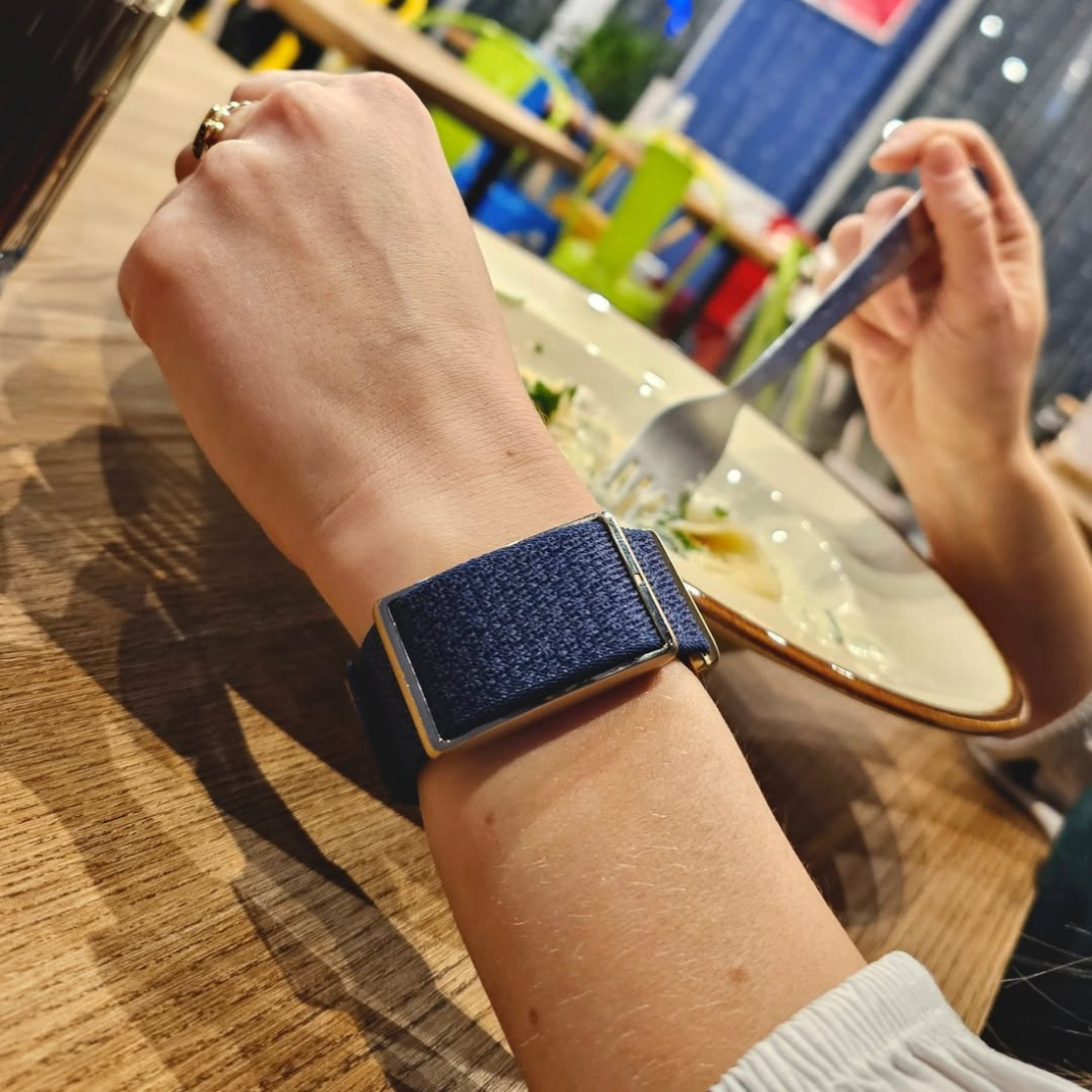 Змінний ремінець POLAR Loop SoftWeave Band Ocean Blue S/L