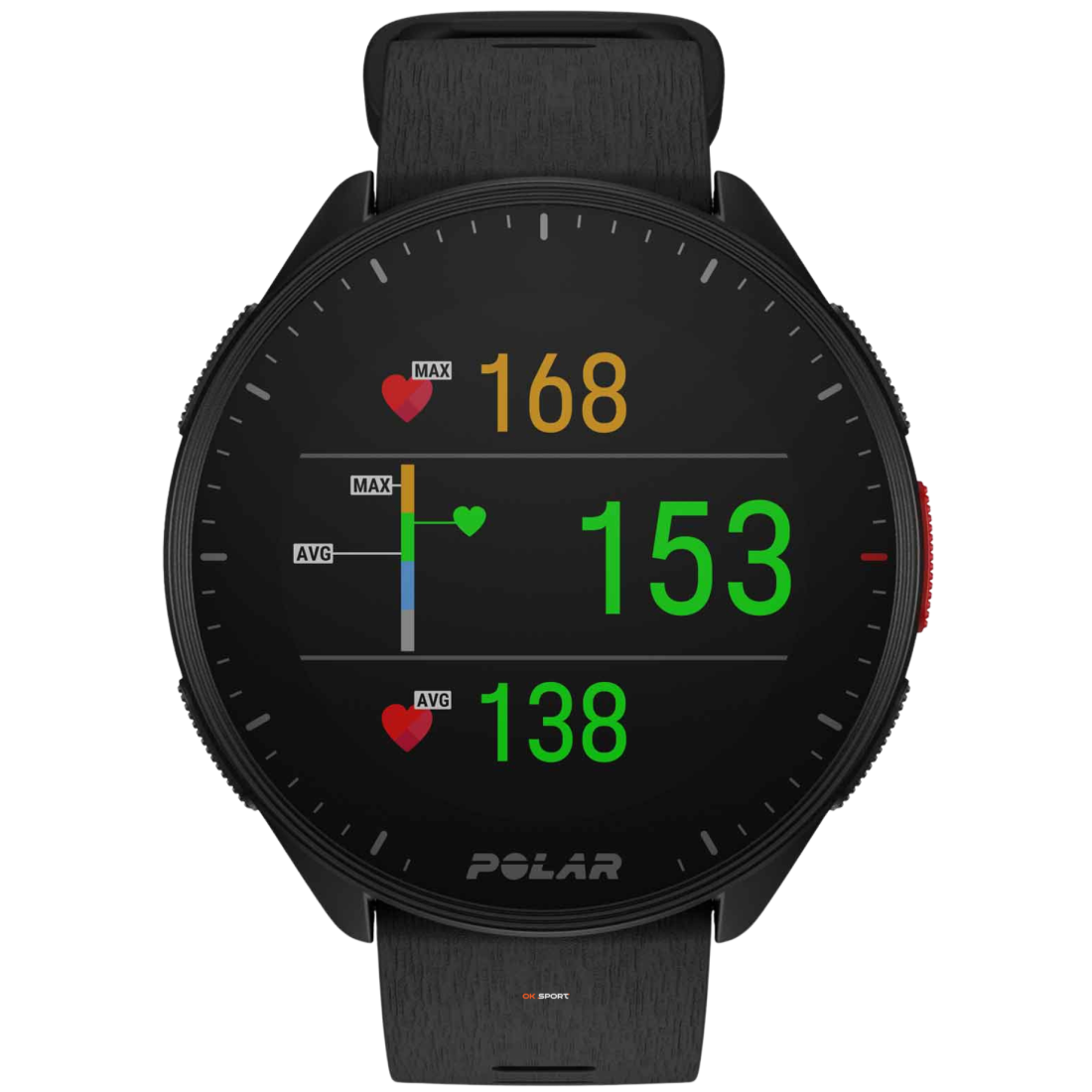 Polar Pacer спортивний годинник для бігу GPS пульсометр Bluetooth Night Black 900102174