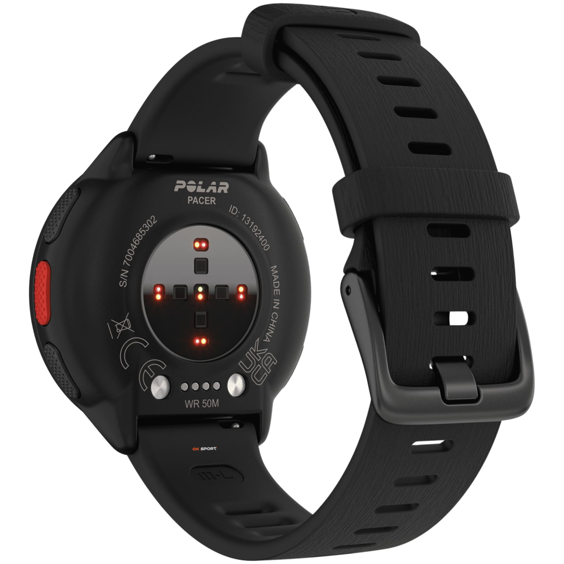 Polar Pacer спортивний годинник для бігу GPS пульсометр Bluetooth Night Black 900102174