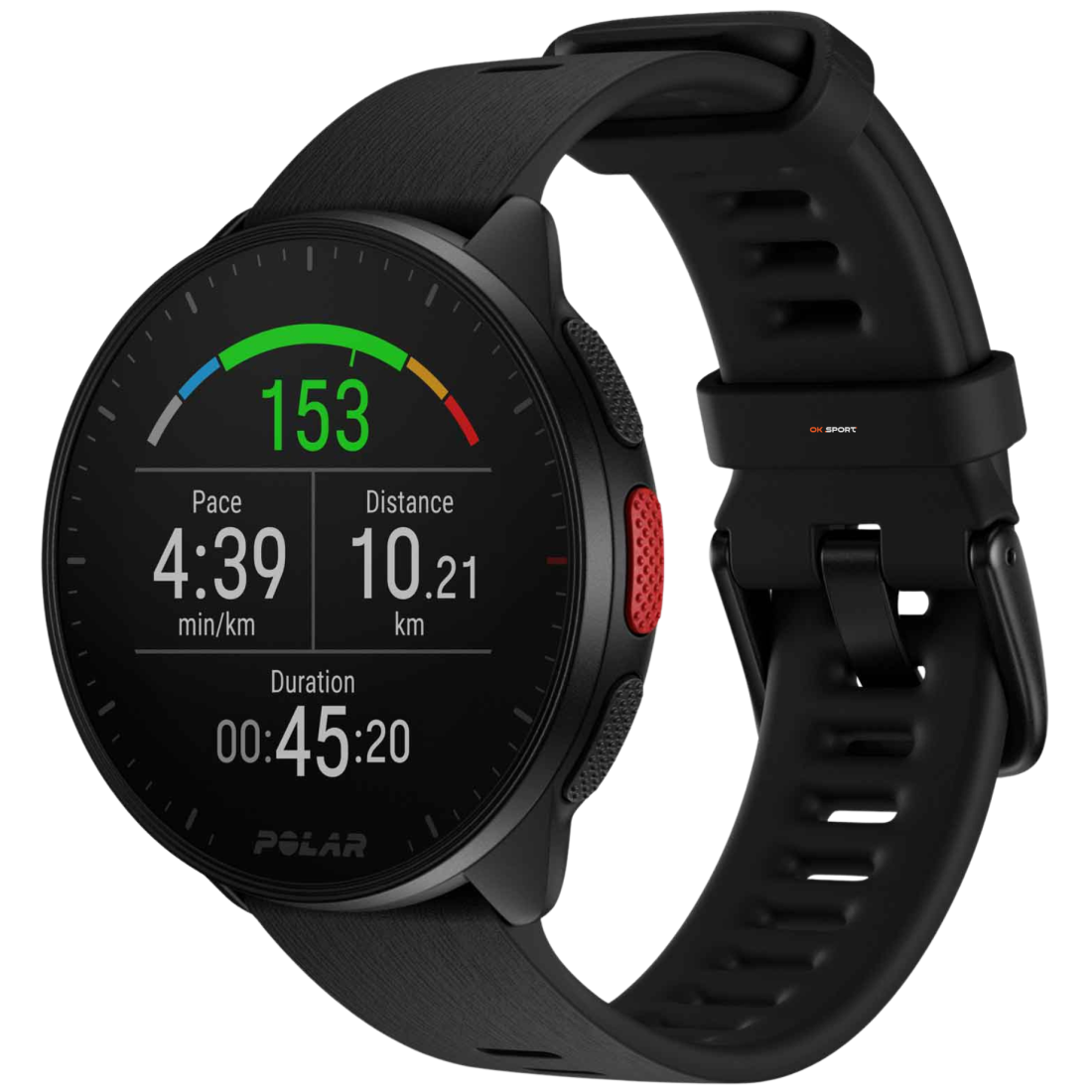 Polar Pacer спортивний годинник для бігу GPS пульсометр Bluetooth Night Black 900102174