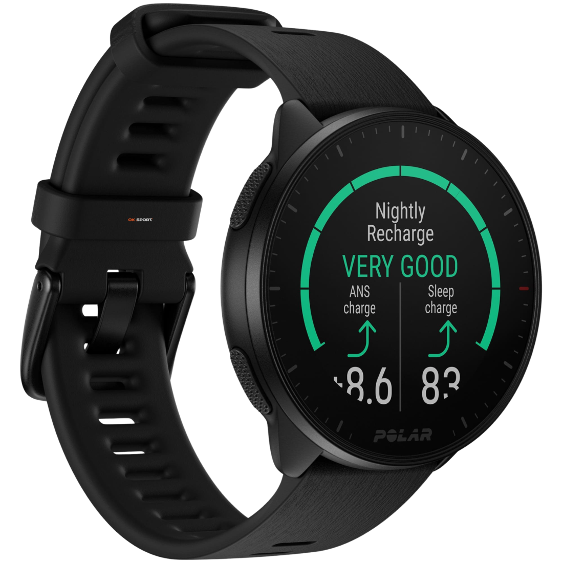 Polar Pacer спортивний годинник для бігу GPS пульсометр Bluetooth Night Black 900102174