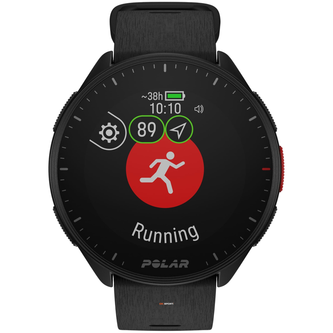 Polar Pacer спортивний годинник для бігу GPS пульсометр Bluetooth Night Black 900102174