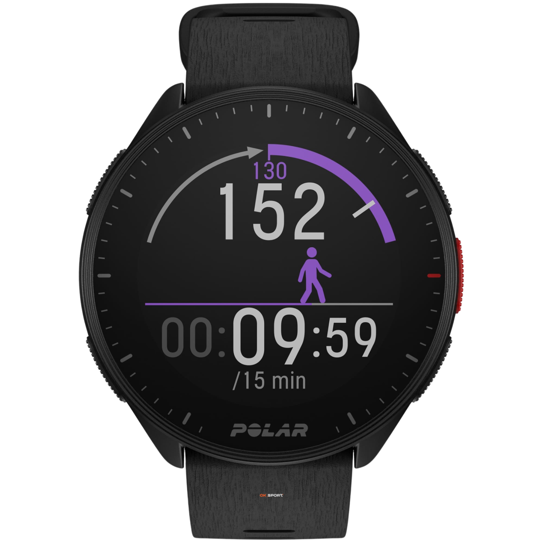 Polar Pacer спортивний годинник для бігу GPS пульсометр Bluetooth Night Black 900102174