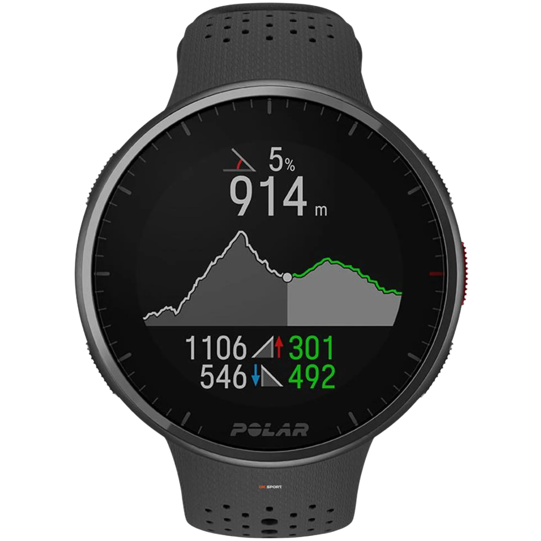 Polar Pacer Pro годинник спортивний для бігу та тренувань з GPS і пульсометром Carbon Gray 900102178