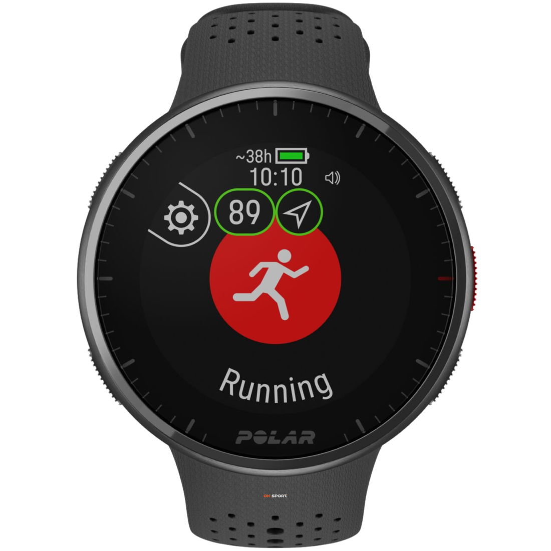 Polar Pacer Pro годинник спортивний для бігу та тренувань з GPS і пульсометром Carbon Gray 900102178