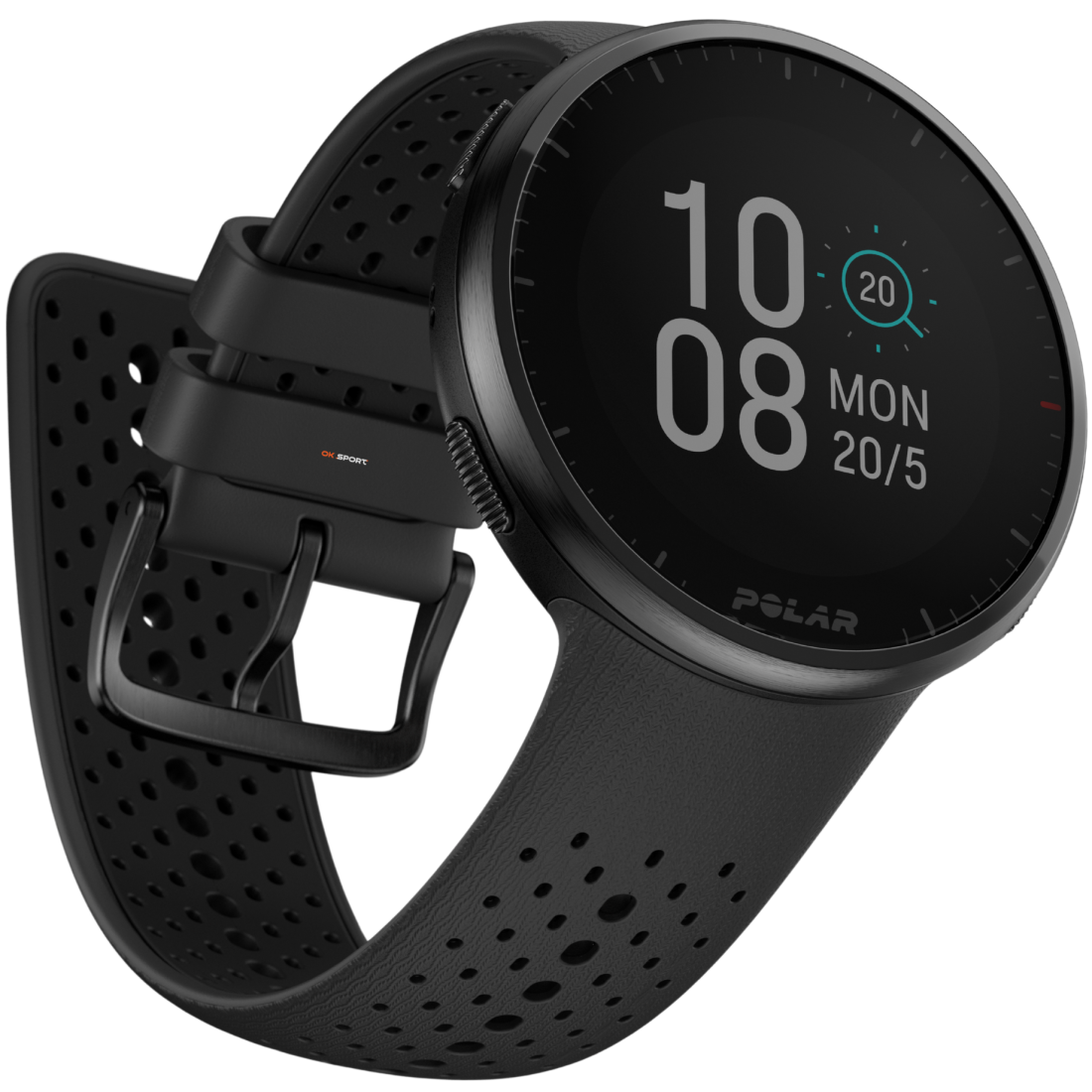 Polar Pacer Pro годинник спортивний для бігу та тренувань з GPS і пульсометром Carbon Gray 900102178