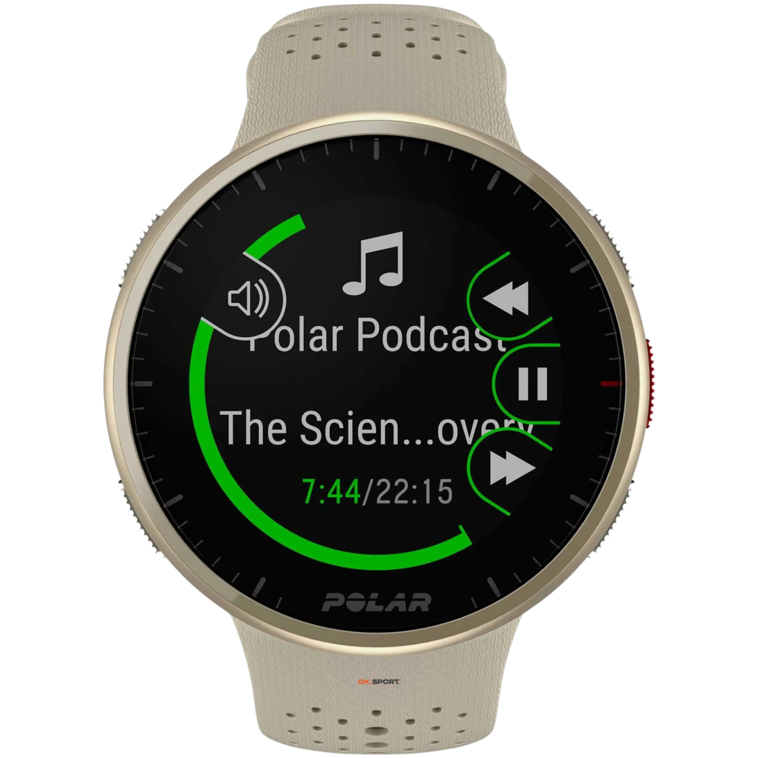 Polar Pacer Pro смарт годинник для спорту, тренувань і бігу з GPS водонепроникний Gold Dust 900108611