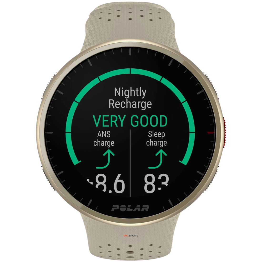 Polar Pacer Pro смарт годинник для спорту, тренувань і бігу з GPS водонепроникний Gold Dust 900108611