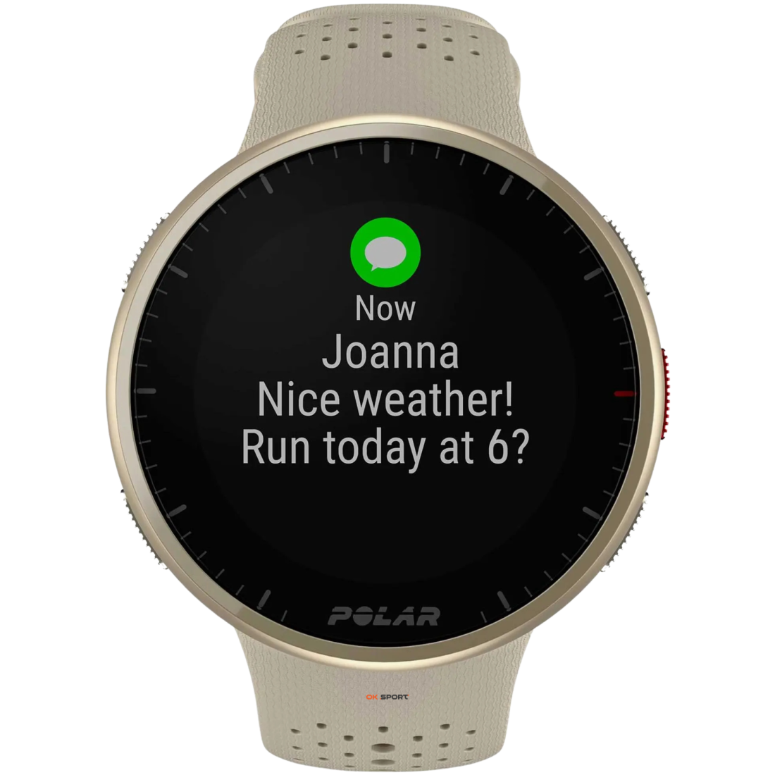 Polar Pacer Pro смарт годинник для спорту, тренувань і бігу з GPS водонепроникний Gold Dust 900108611