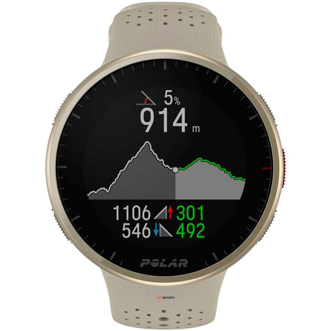 Polar Pacer Pro смарт годинник для спорту, тренувань і бігу з GPS водонепроникний Gold Dust 900108611