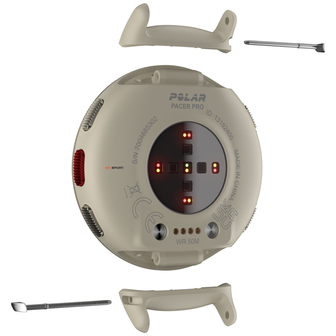 Polar Pacer Pro смарт годинник для спорту, тренувань і бігу з GPS водонепроникний Gold Dust 900108611