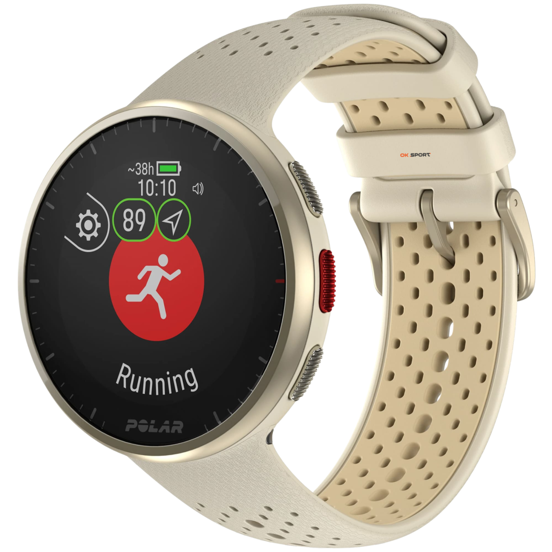 Polar Pacer Pro смарт годинник для спорту, тренувань і бігу з GPS водонепроникний Gold Dust 900108611