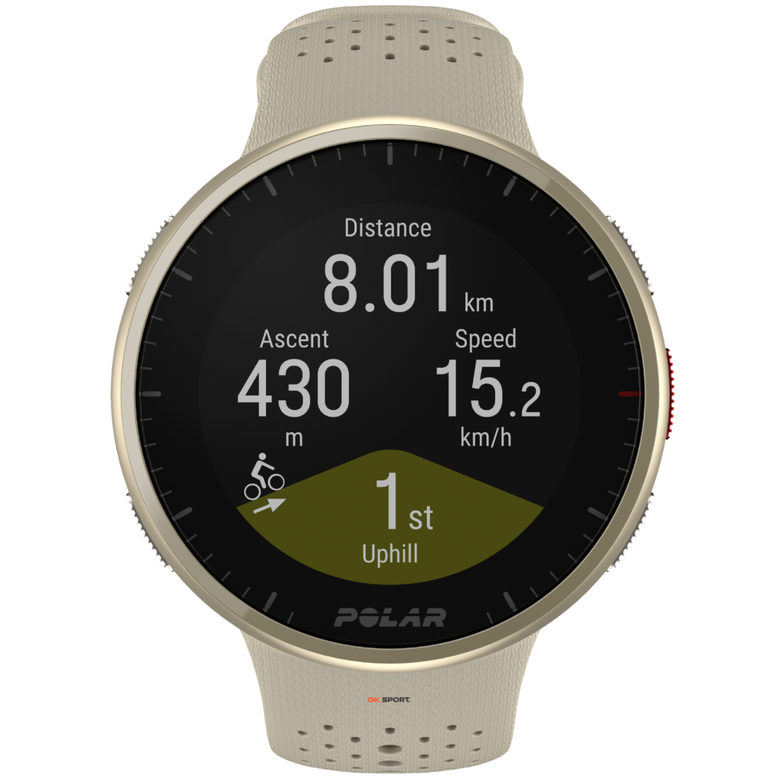 Polar Pacer Pro смарт годинник для спорту, тренувань і бігу з GPS водонепроникний Gold Dust 900108611