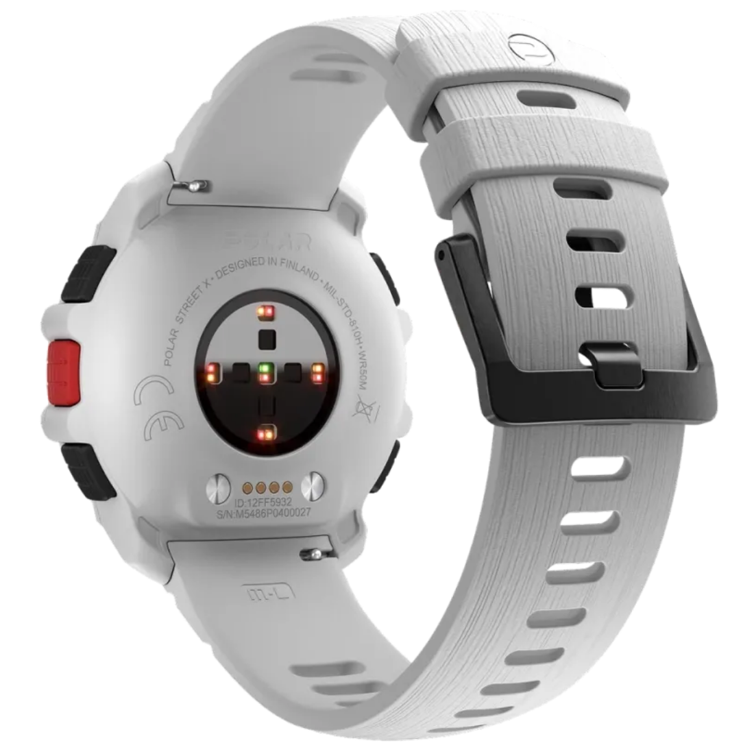 Спортивний годинник Polar Street X Snow White з ліхтариком та GPS чоловічий, жіночий наручний водонепроникний