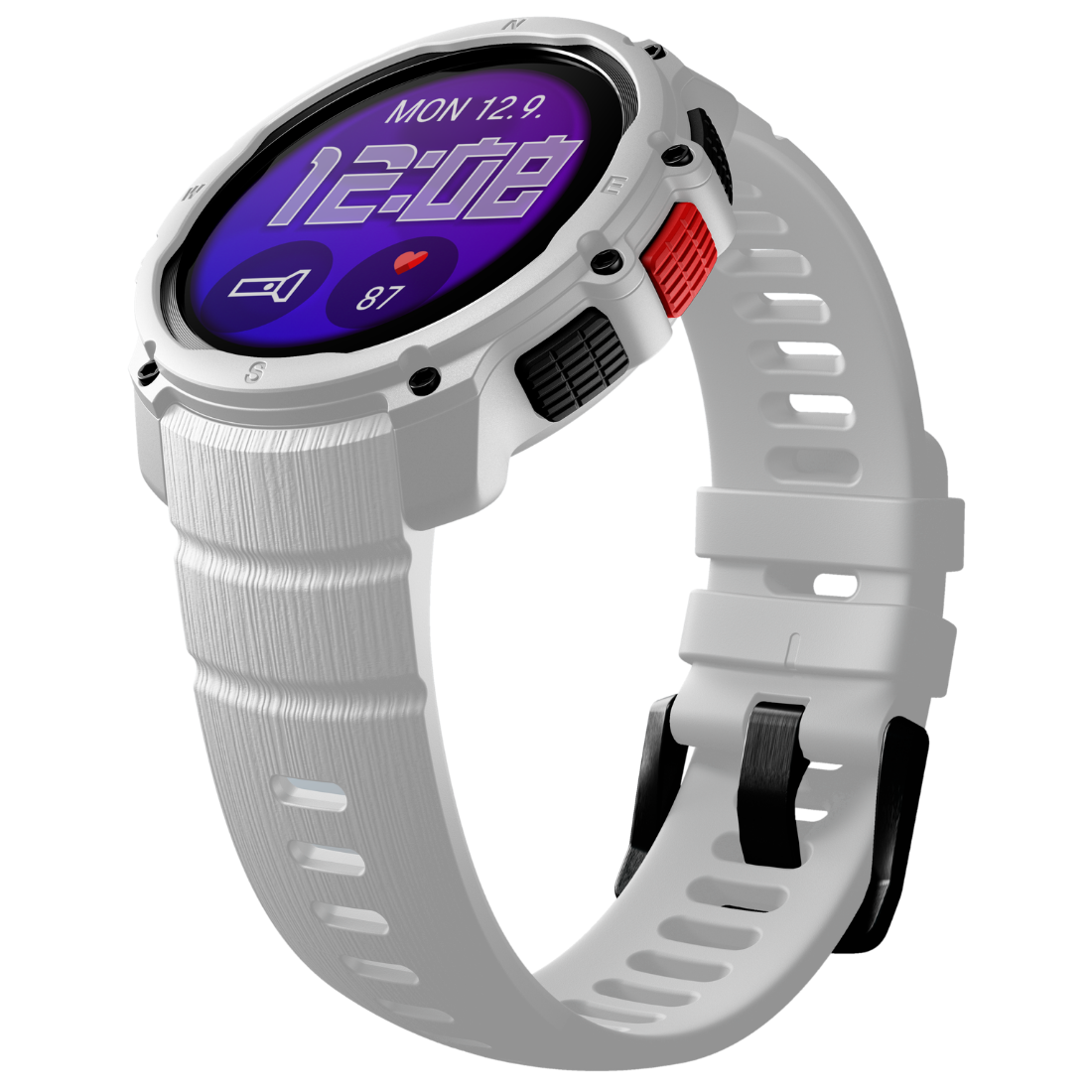 Спортивний годинник Polar Street X Snow White з ліхтариком та GPS чоловічий, жіночий наручний водонепроникний