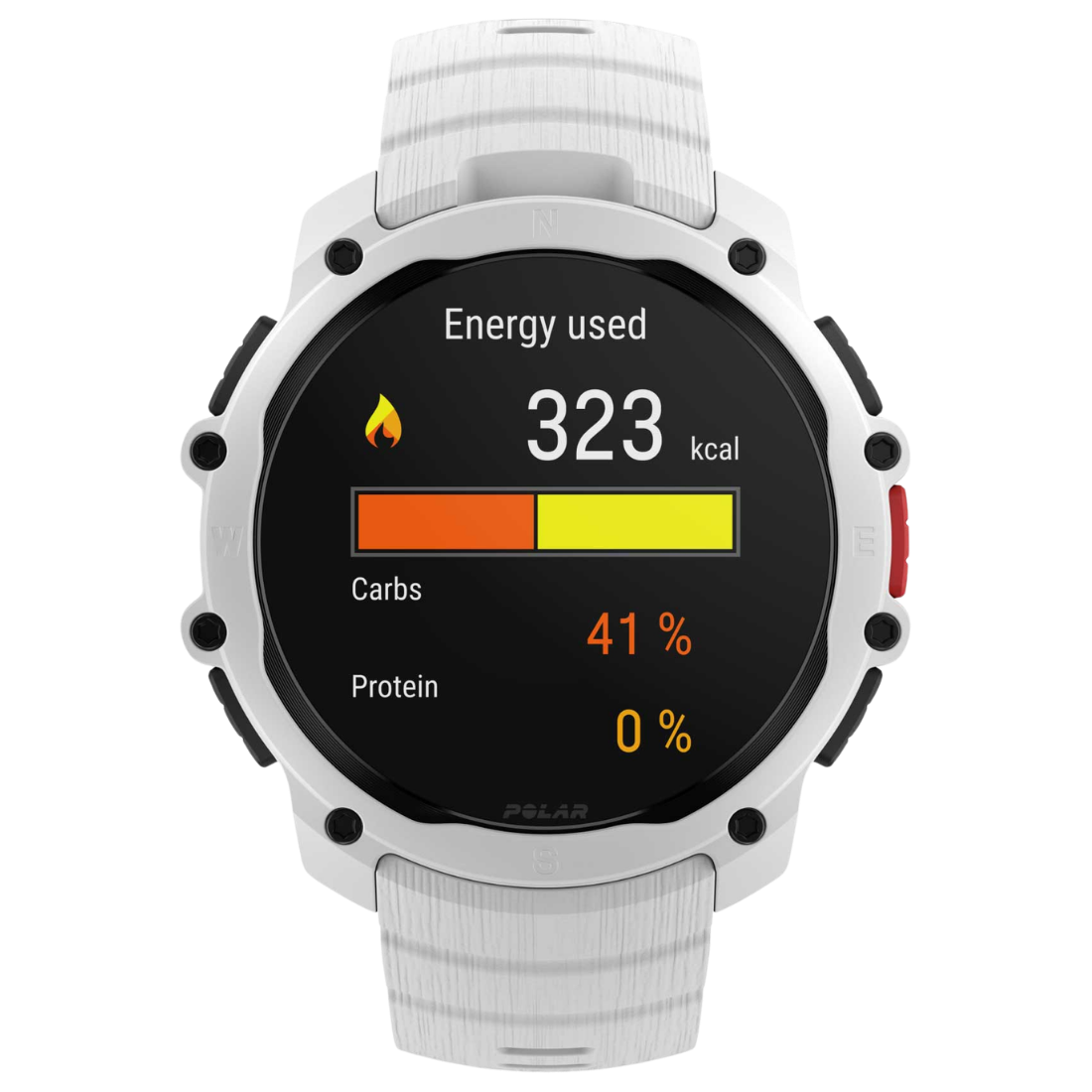 Спортивний годинник Polar Street X Snow White з ліхтариком та GPS чоловічий, жіночий наручний водонепроникний