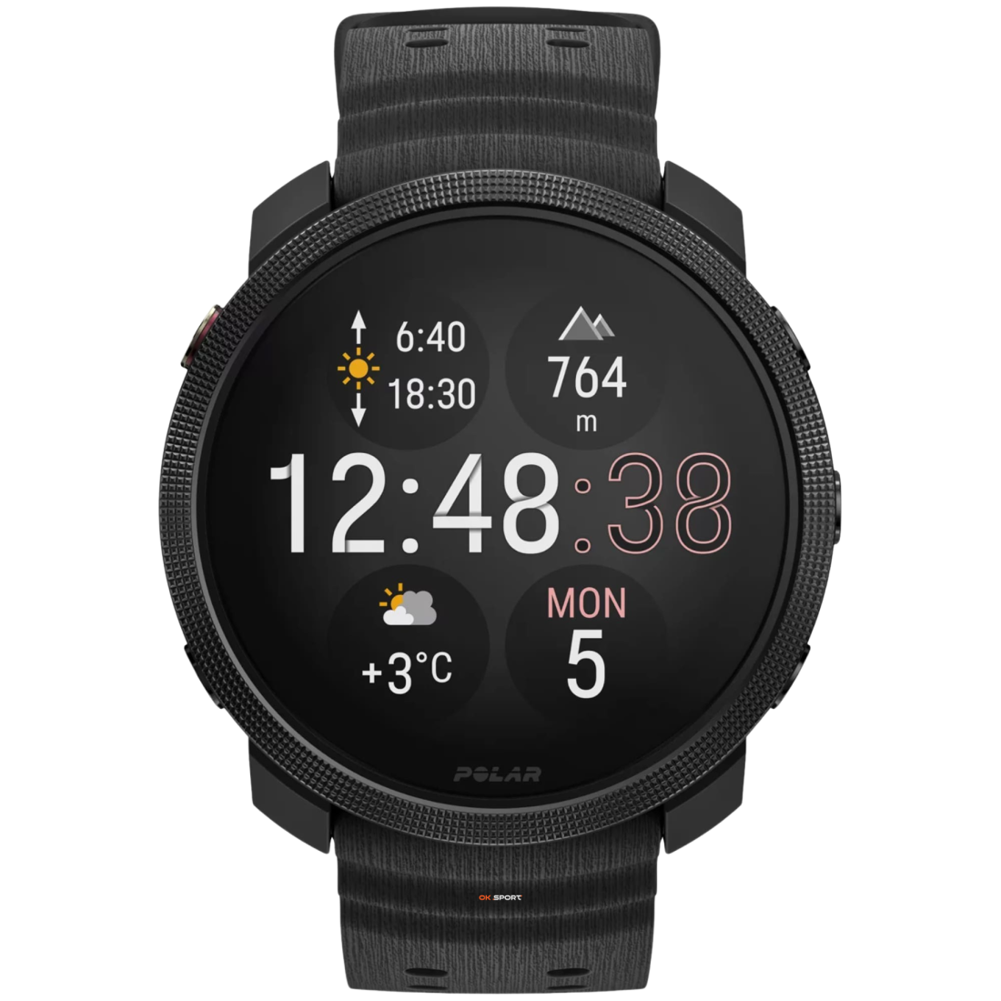 Polar Vantage M3 спортивний смарт-годинник для бігу, плавання, фітнесу Black 900112398