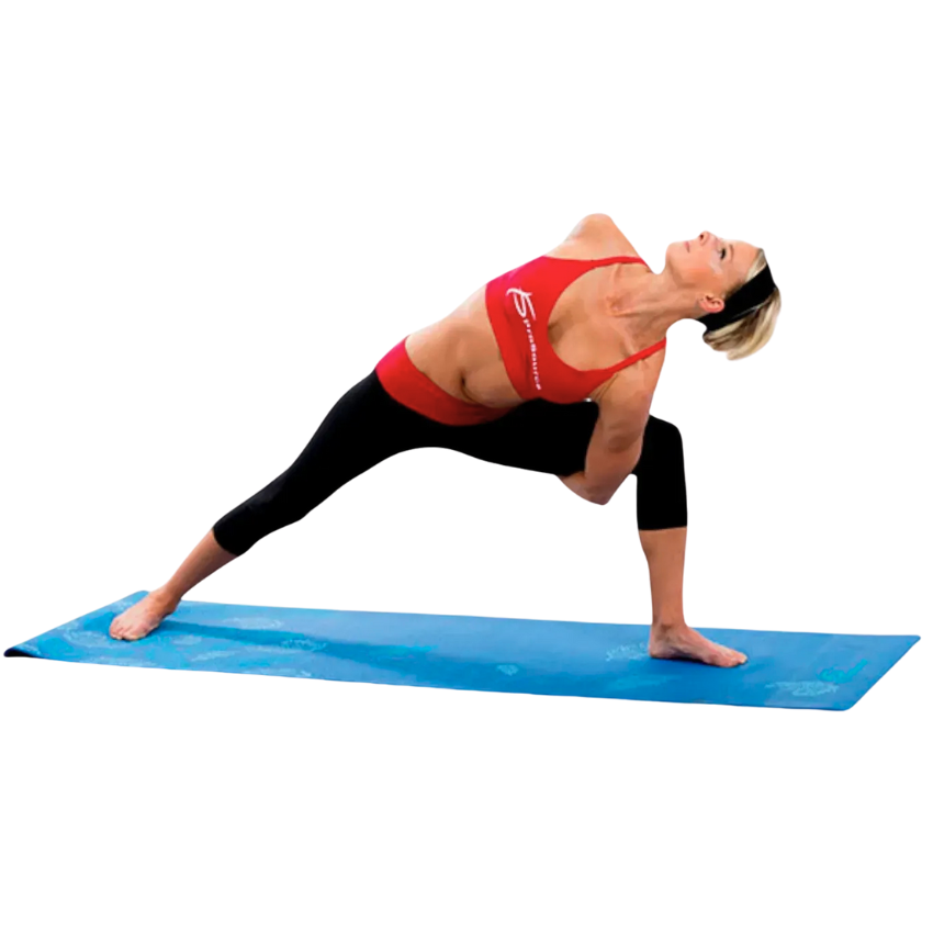 Килимок для йоги з малюнком пір'я ProsourceFit Feather Yoga Mat 5 мм