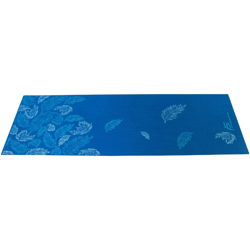 Килимок для йоги з малюнком пір'я ProsourceFit Feather Yoga Mat 5 мм