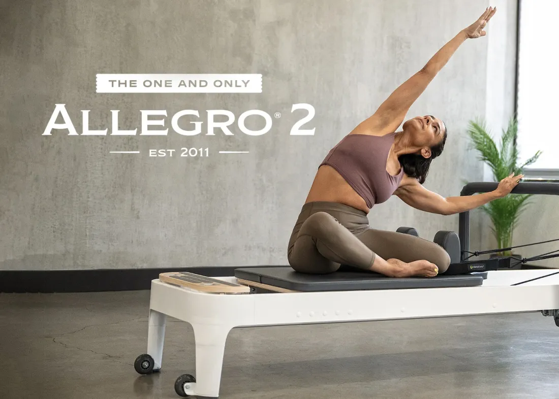 Реформер тренажер для пілатесу Allegro 2 Balanced Body Standard Steel Footbar (стандартна комплектація без додаткових ніжок)