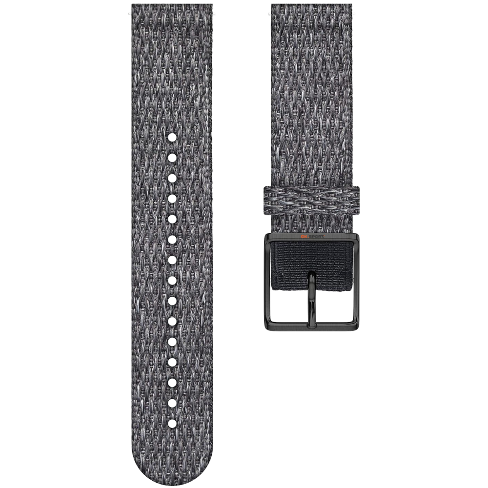 Polar ремінець для годинника 20 мм Black еко-текстиль Woven Wristband 91080476 S-M