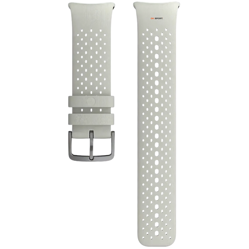 Polar силіконовий ремінець 20 мм для годинника Pacer Pro, Snow White Wristband 910107001 S-L